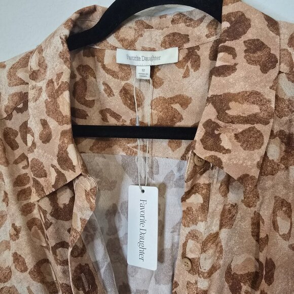 NWT Favorite Daughter Icon Dress Leo Vibes Button Down Long Sleeve Dress Size 12 - Picture 10 of 10